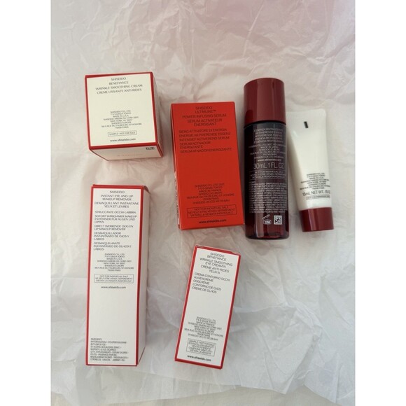 Shiseido Skincare Gift Set Bag Benefiance Ultimune Cleanser Serum Eye Cream BNIB - Picture 3 of 8